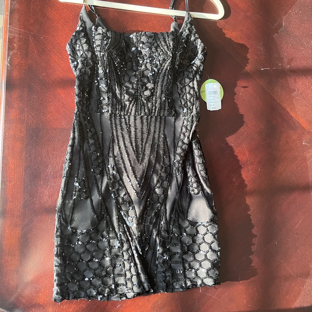 Windsor Black Sequin dress Size 5